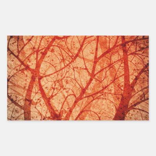 autocollant de forêt grungy (Devant)