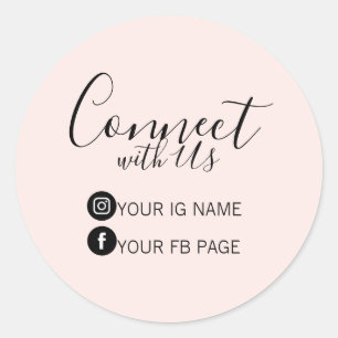 Autocollant de forfait Pink Suivre Instagram et