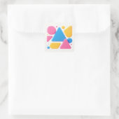 Autocollant de forme abstraite colorée (Sac)
