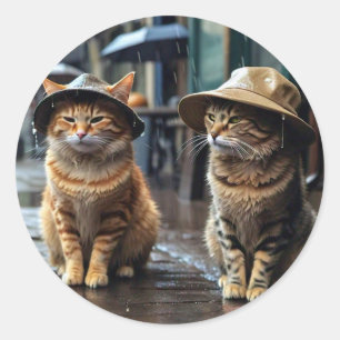 autocollant de forme ronde