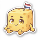 Autocollant de fromage néerlandais (Devant)