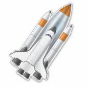 Autocollant de fusée des forces spatiales (Devant)