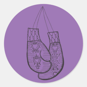 Autocollant de gants de boxe
