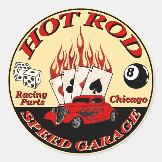 Autocollant de garage de vitesse (Devant)