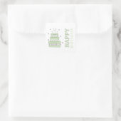 Autocollant de gâteau d'anniversaire (Sac)