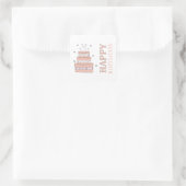 Autocollant de gâteau d'anniversaire (Sac)