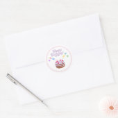 Autocollant de gâteau d'anniversaire  (Enveloppe)