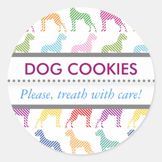 Autocollant de gâteau pour chien (Devant)