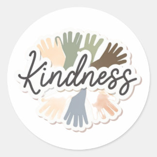 Autocollant de gentillesse mot simple