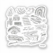 Autocollant de géologie structurale en vinyle sur (Recto)