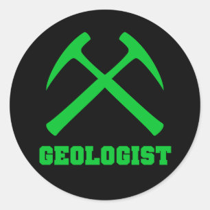 Autocollant de géologue