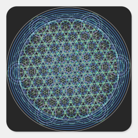 Autocollant de géométrie sacrée (Devant)