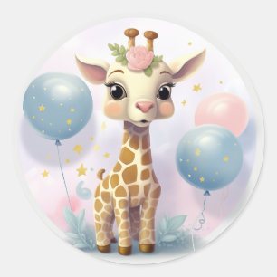Autocollant de girafe