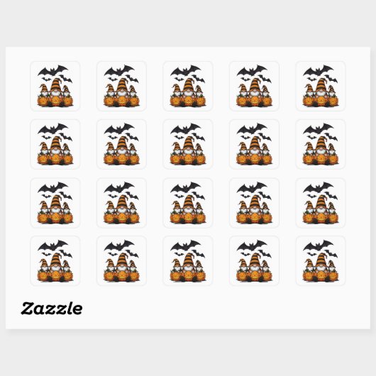 Autocollant de gnome d'Halloween (Feuille)