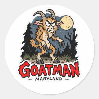 Autocollant de Goatman du Maryland Cryptide