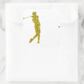 Autocollant de golf en or (Sac)
