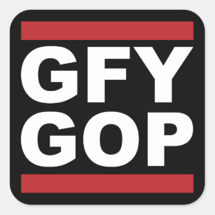 Autocollant de GOP de GFY
