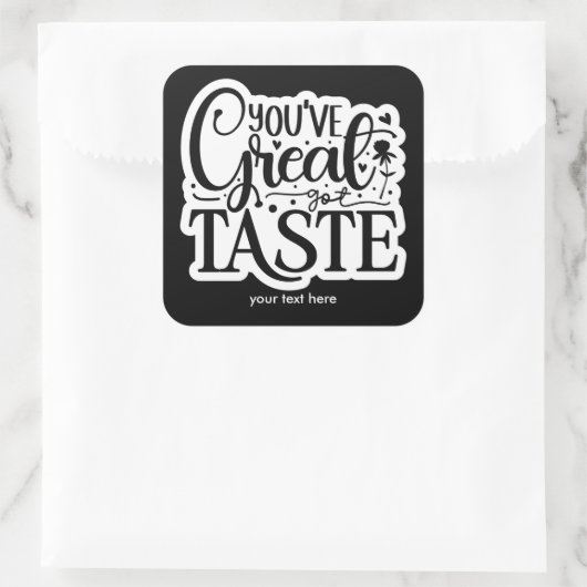 Autocollant de grand goût (Sac)