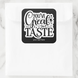 Autocollant de grand goût