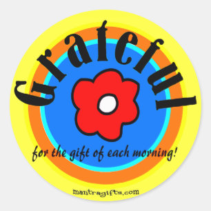 Autocollant de gratitude