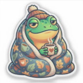 Autocollant de grenouille avec couverture conforta (Devant)