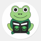 autocollant de grenouille coupée (Devant)