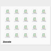 Autocollant de grenouille juste existante Mignon G (Feuille)