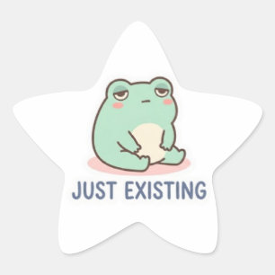 Autocollant de grenouille juste existante Mignon G