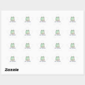 Autocollant de grenouille juste existante Mignon G (Feuille)