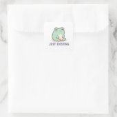 Autocollant de grenouille juste existante Mignon G (Sac)