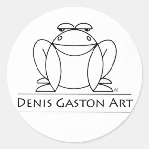 Autocollant de grenouille pour l'art de Denis