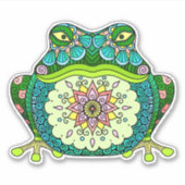 Autocollant de grenouille verte (Devant)