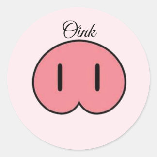 Autocollant de groin de porc