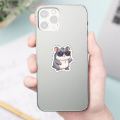 Autocollant de hamster cool (Téléphone)
