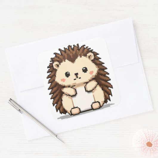 autocollant de hérisson mignon (Enveloppe)