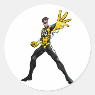 Autocollant de héros d'action de Voluntaryist