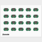 Autocollant de hibou (Feuille)
