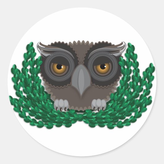Autocollant de hibou (Devant)