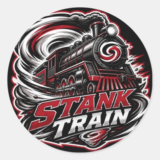 Autocollant de hockey Stank Train Caroline (Devant)