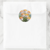 Autocollant de jardin de fleurs de poussin de fant (Sac)