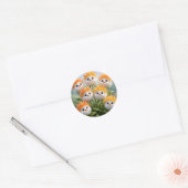Autocollant de jardin de fleurs de poussin de fant (Enveloppe)