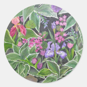 Autocollant de jardin d'iris