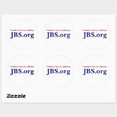 autocollant de JBS.org (Feuille)