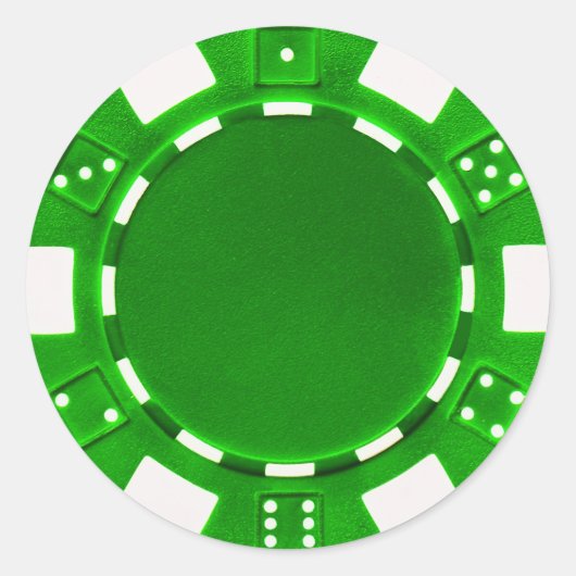 autocollant de jeton de poker (Devant)