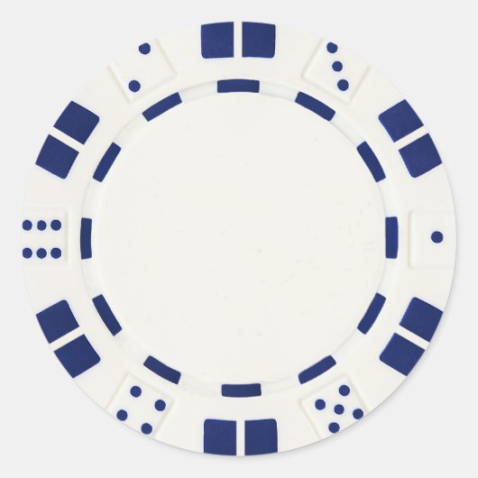 autocollant de jeton de poker (Devant)