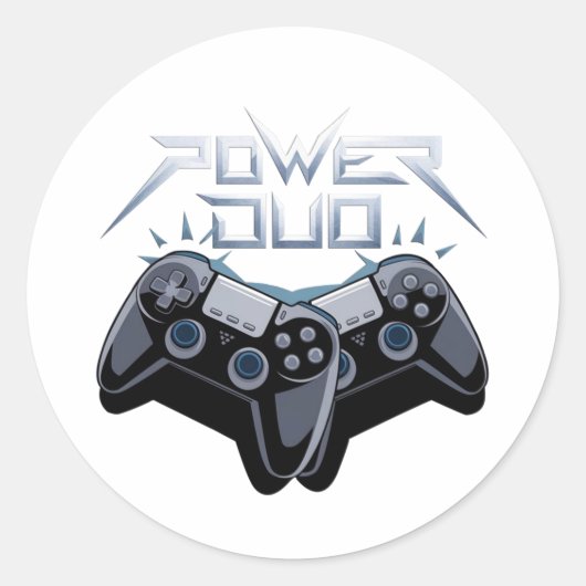 Autocollant de jeu Power Duo Sleek Gray (Devant)