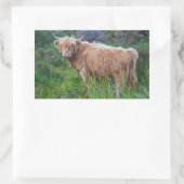 Autocollant de jeune vache des Highlands (Sac)