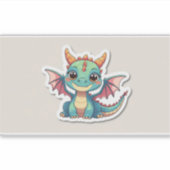 Autocollant de joli dragon (Devant)