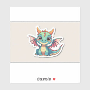 Autocollant de joli dragon