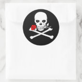 Autocollant de jolly roger (s'est levé) (Sac)